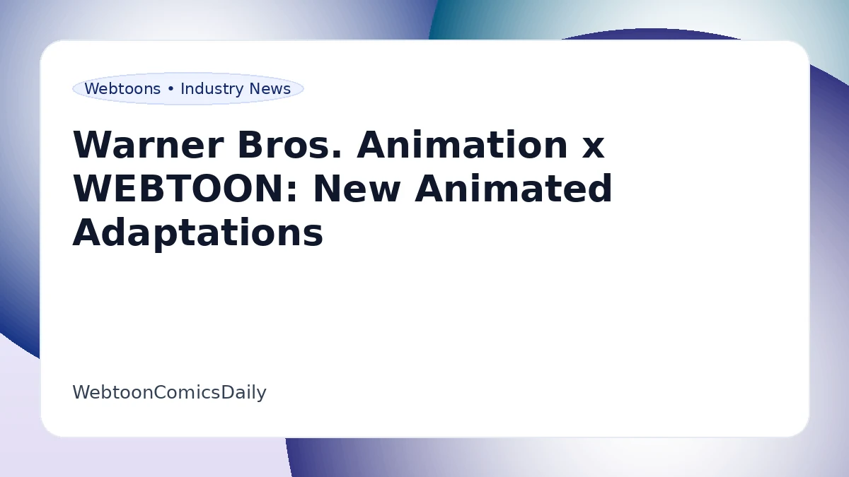 WEBTOON and Dark Horse franchise slate visual used for partnership coverage