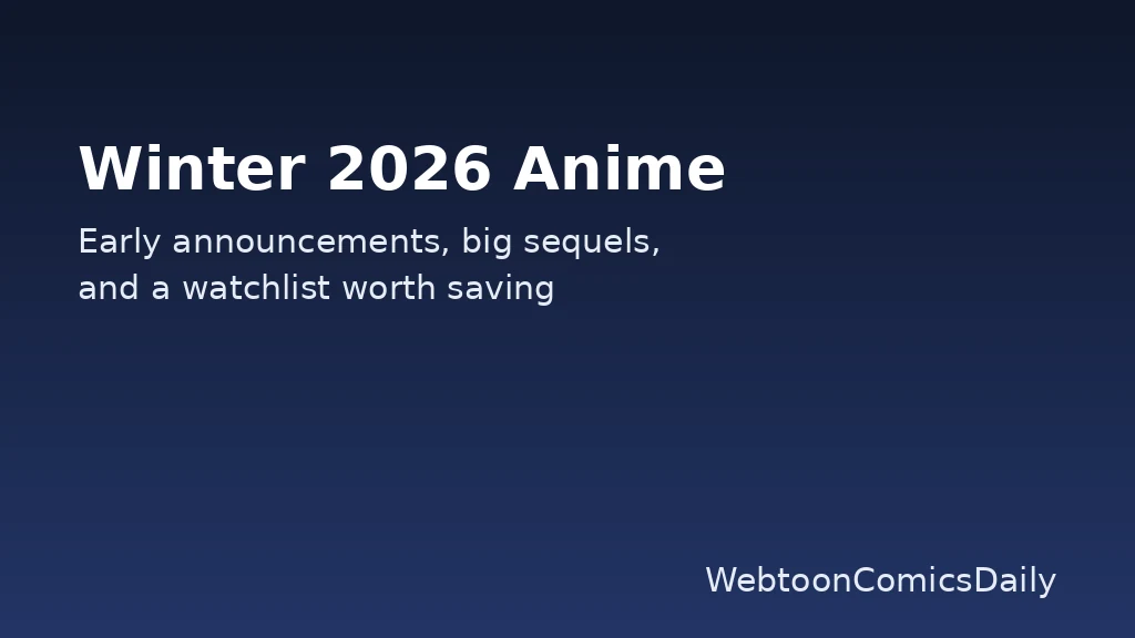 Winter 2026 anime season visual used for watchlist and schedule coverage